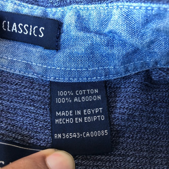 Van Heusen Long Sleeve denim shirt Medium - Picture 8 of 8